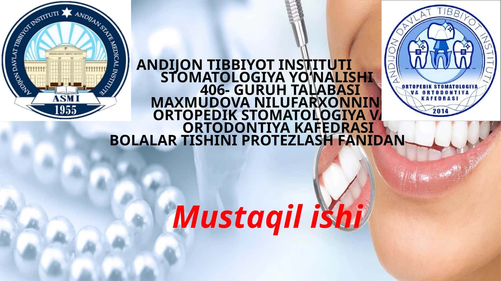 Tishlarni erta olinishi natijasida yuzaga kelishi mumkin bo’lgan asoratlar. 1