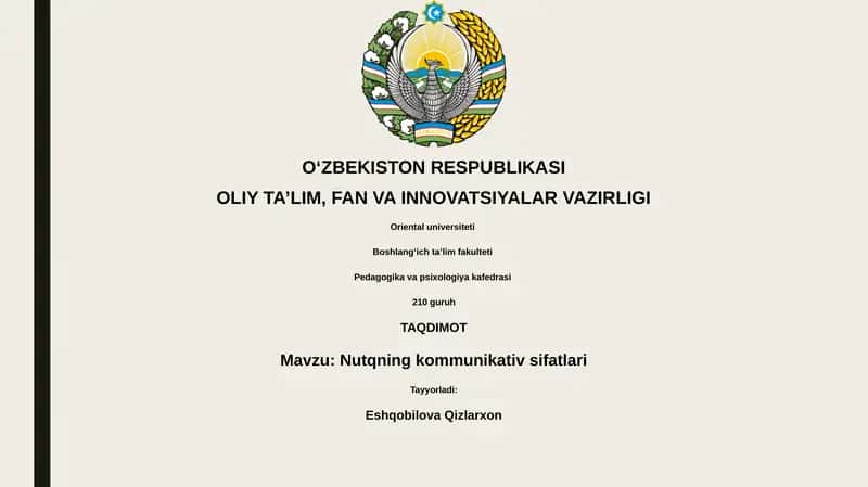 Nutqning kommunikativ sifatlari 1