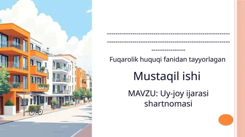 Uy-joy ijarasi shartnomasi 1