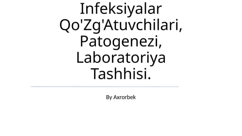 Pediatriyada Ko'P Uchrovchi Infeksiyalar Qo'Zg'Atuvchilari, Patogenezi, Laboratoriya Tashhisi 1