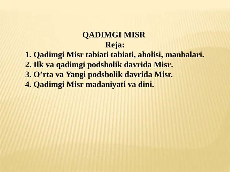 Qadimgi Misr 1