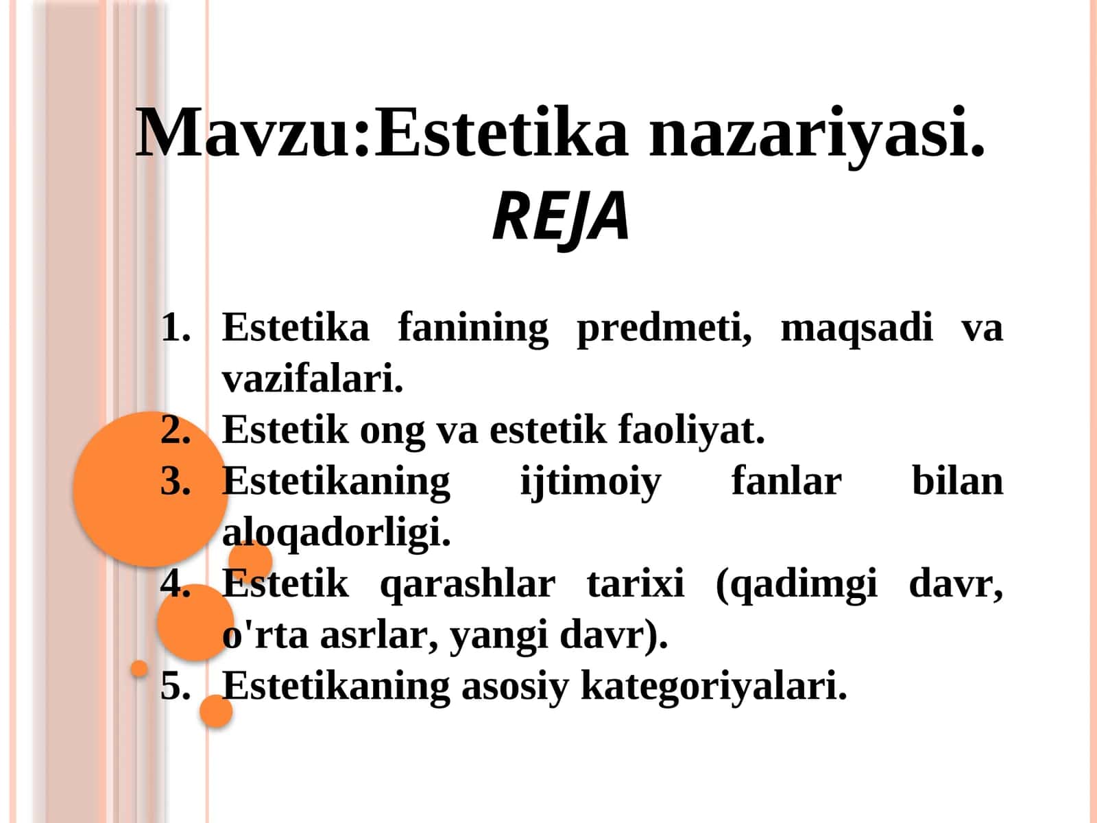 Estetika nazariyasi 1