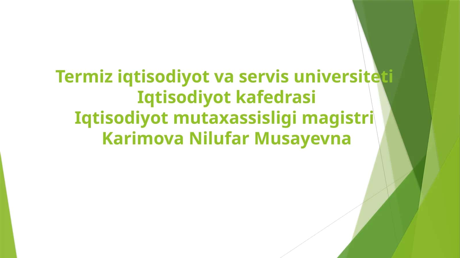 Magistratura Iqtisodiyot 1