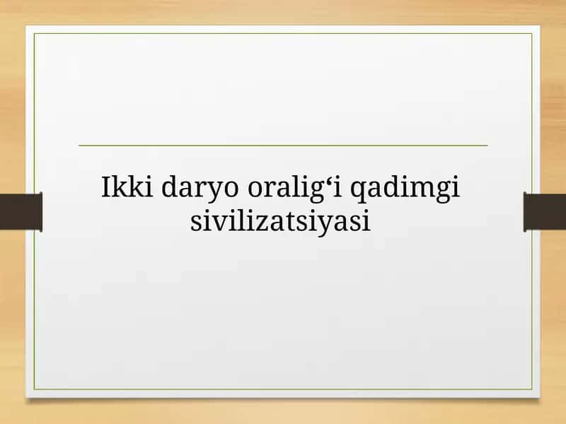 Mesopotamiya Civilizatsiyasi 1