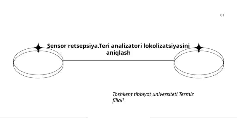 Sensor retsepsiya.Teri analizatori lokolizatsiyasini aniqlash 1