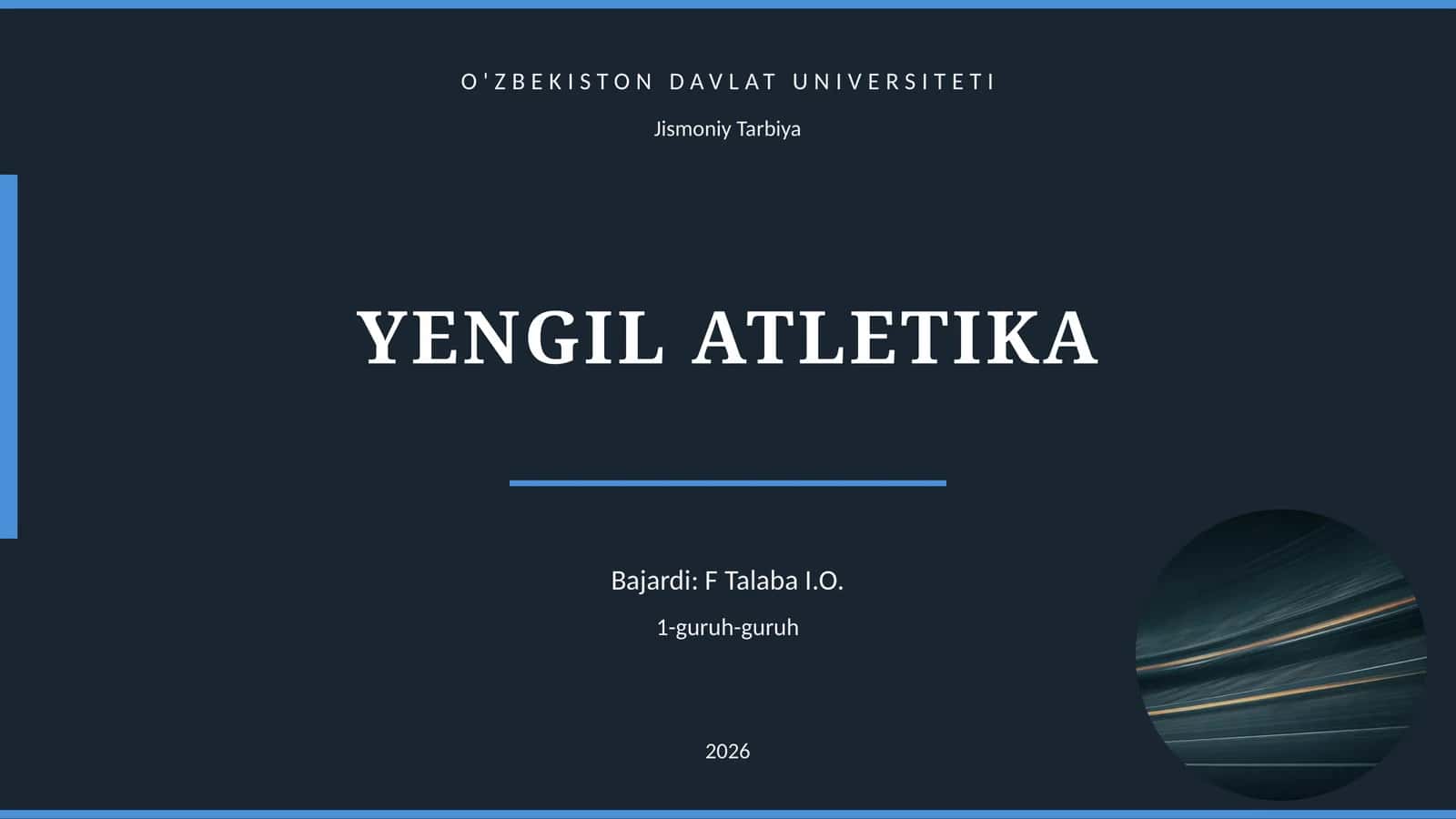 YENGIL ATLETIKA 1