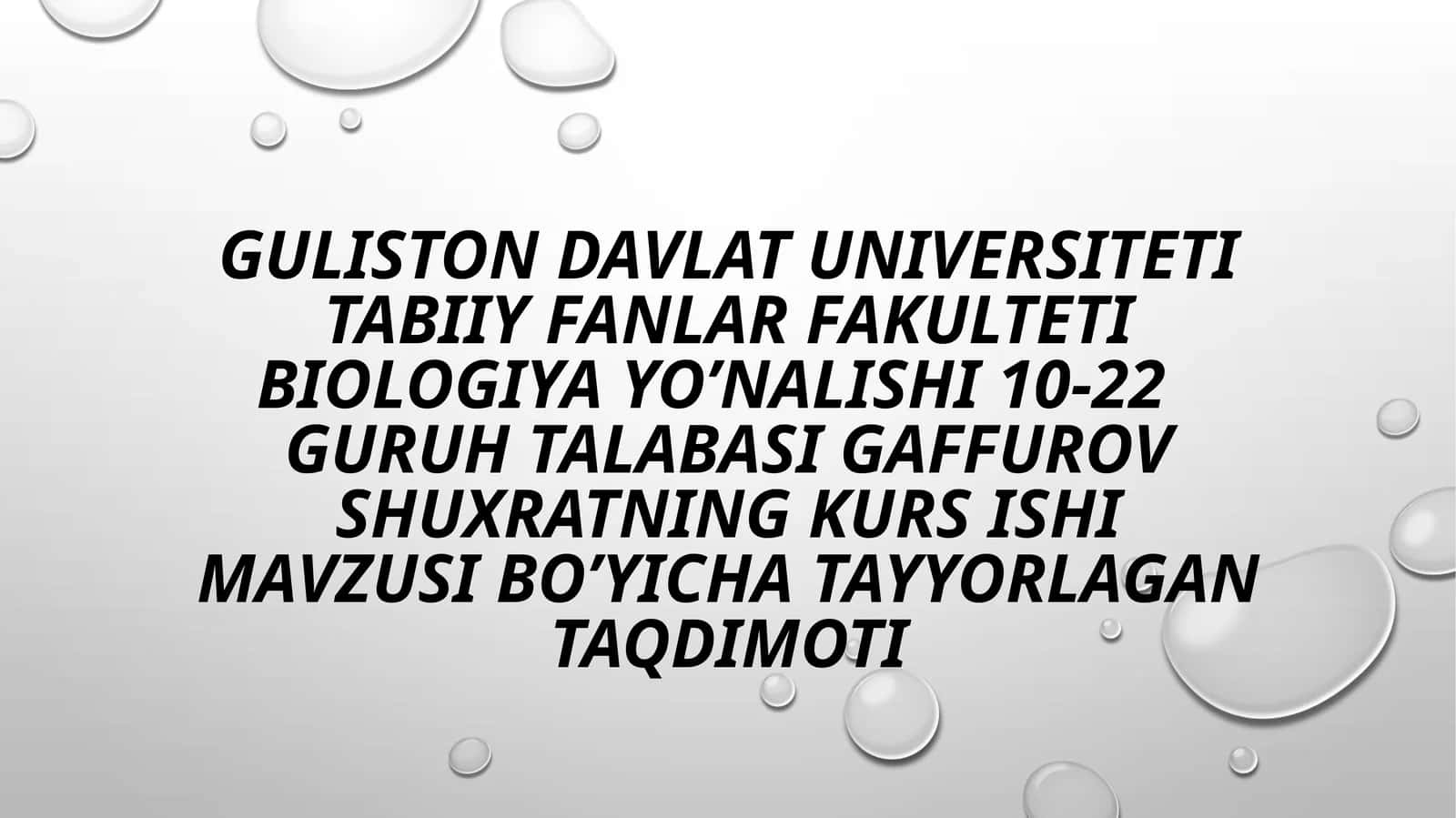 Baliqlarning ekologik guruhlari 1