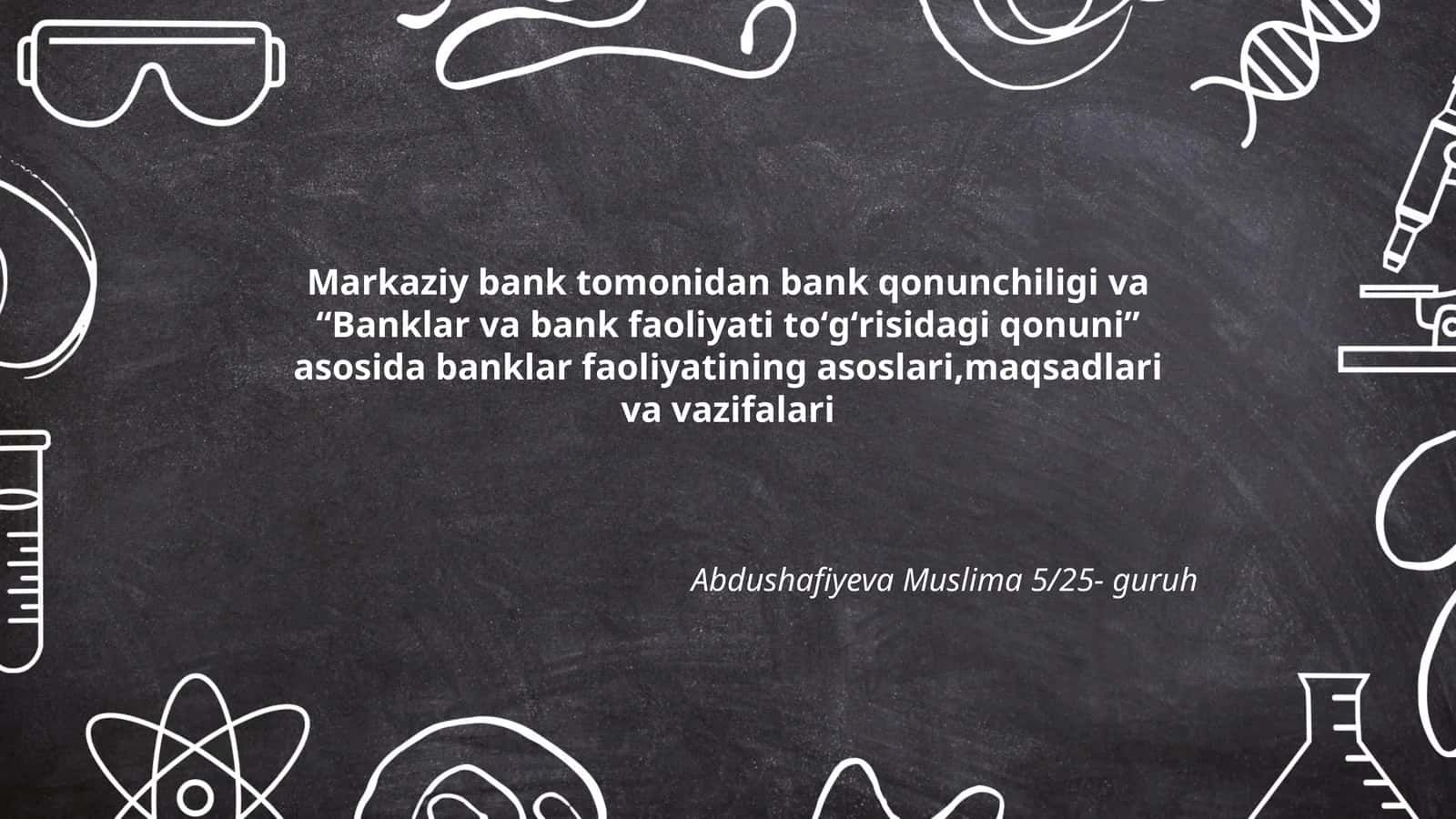 Markaziy Bank qonuni 1
