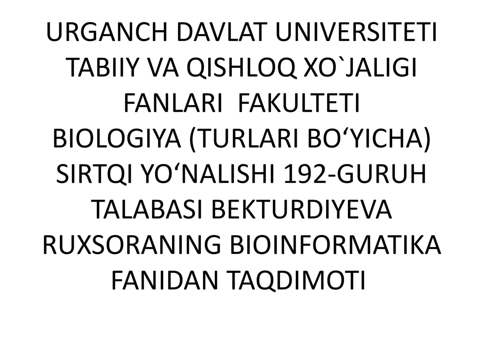 DNK va RNK nukleotidlar ketma -ketliklari ma’lumot bazalari (DDBJ) 1