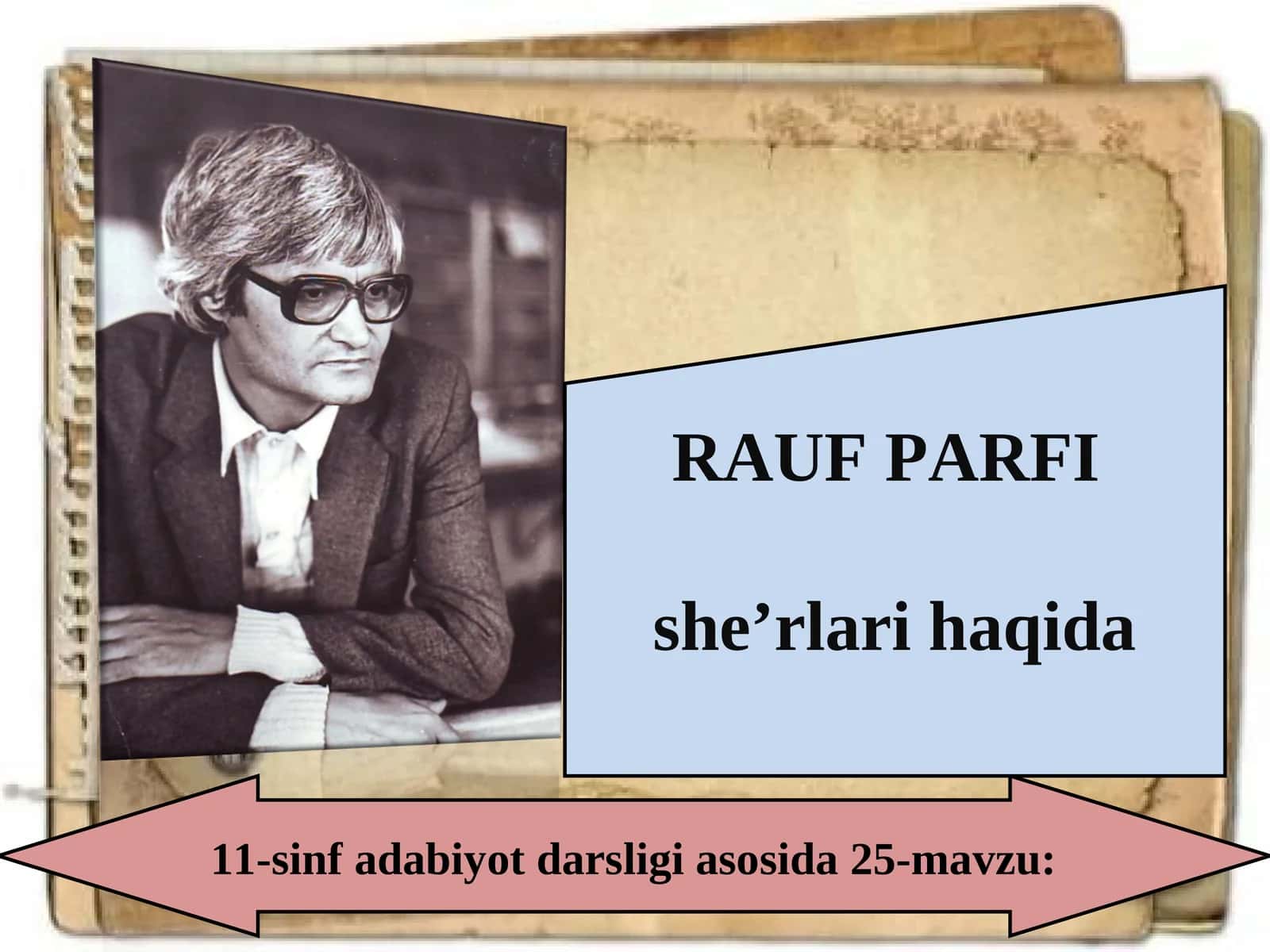 11-sinf Rauf Parfi she'rlari haqida 1