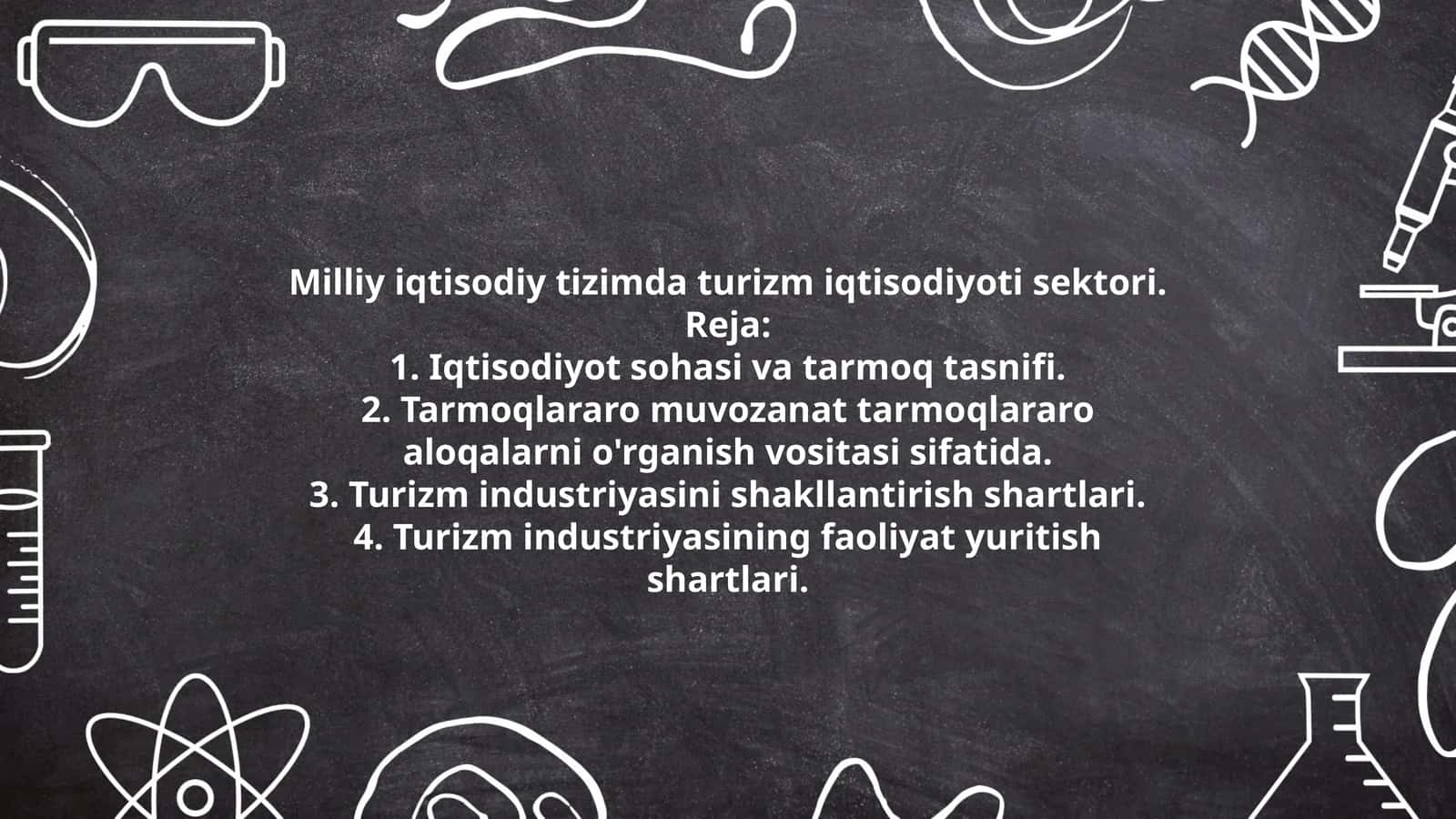 Milliy iqtisodiy tizimda turizm iqtisodiyoti sektori 1