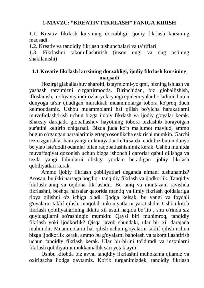 KREATIV FIKRLASH 1