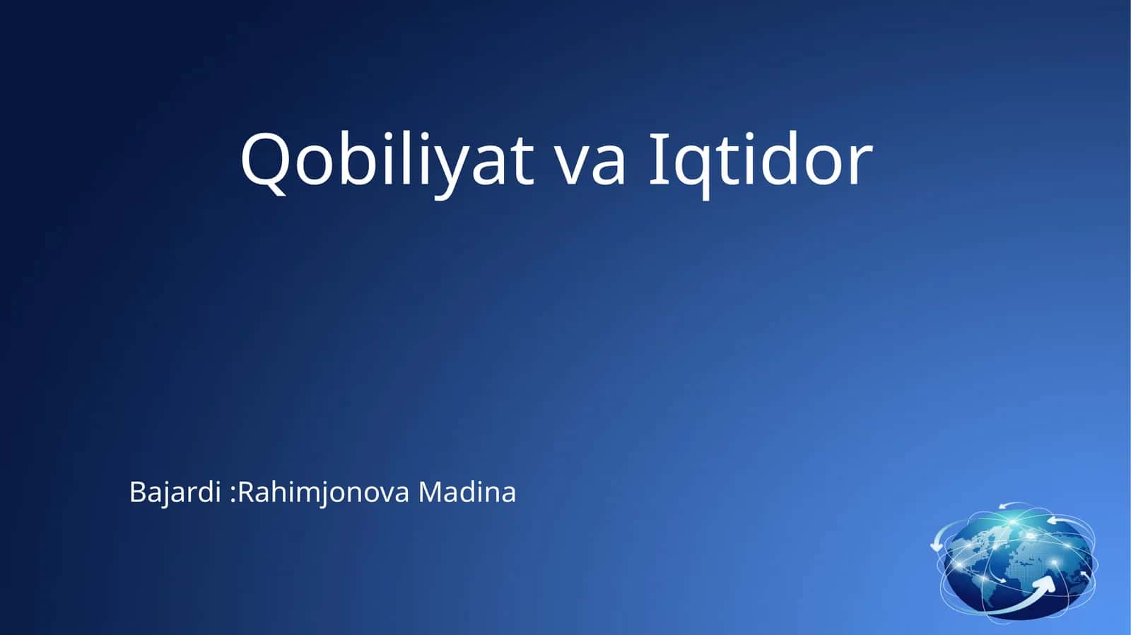 Qobiliyat va Iqtidor 1