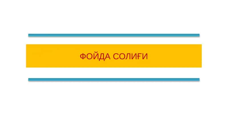 Фойда Солиғи 1