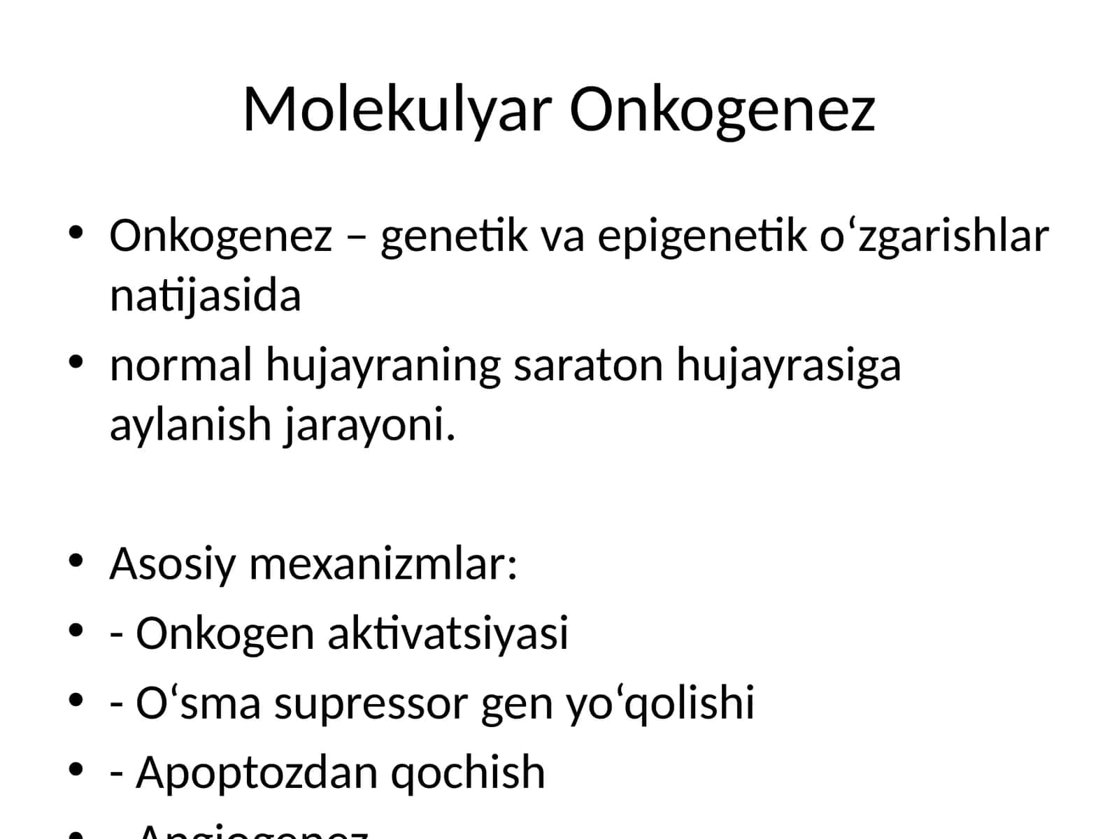 Molekulyar Onkogenez 1