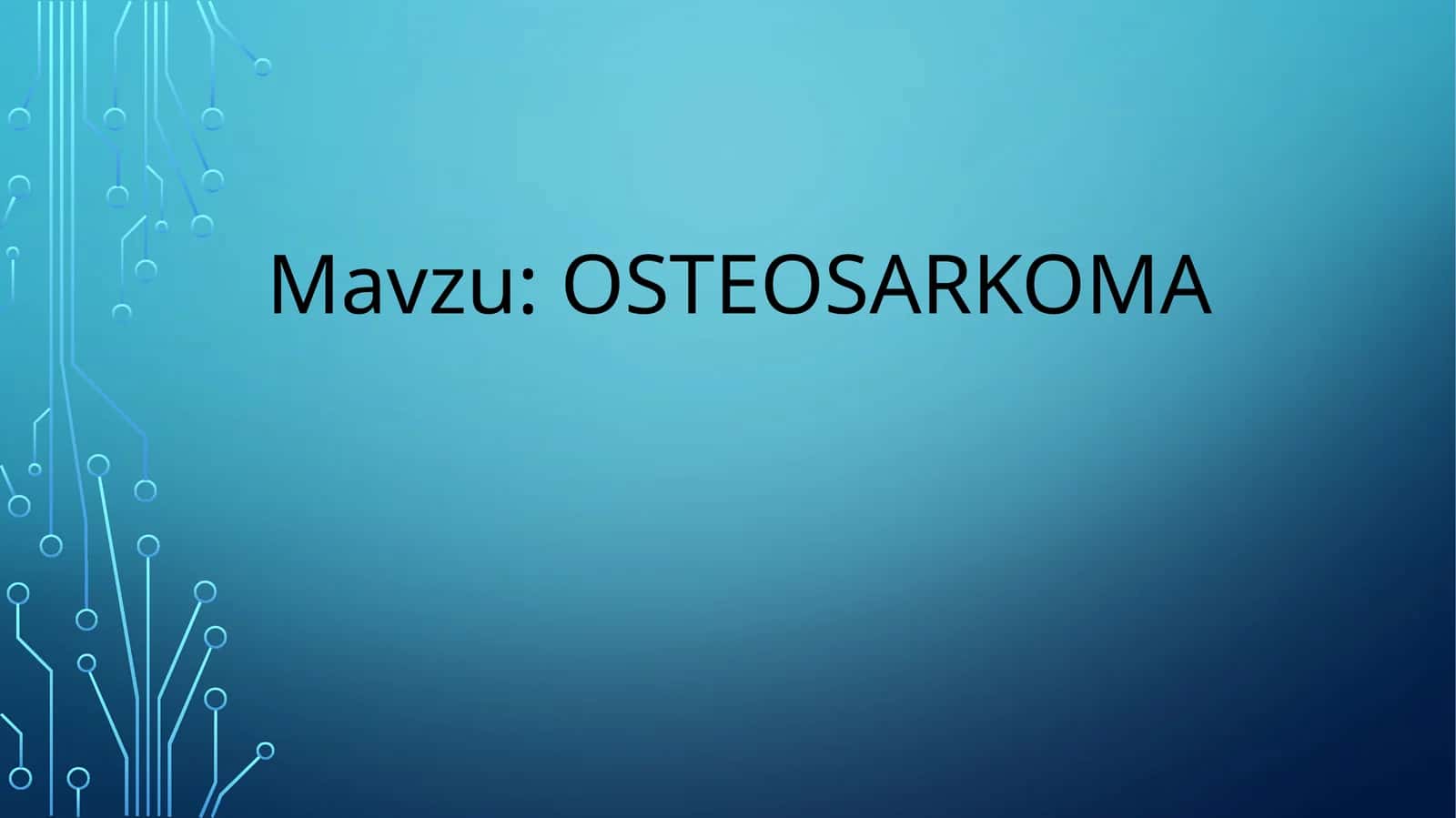 Osteosarkoma 1