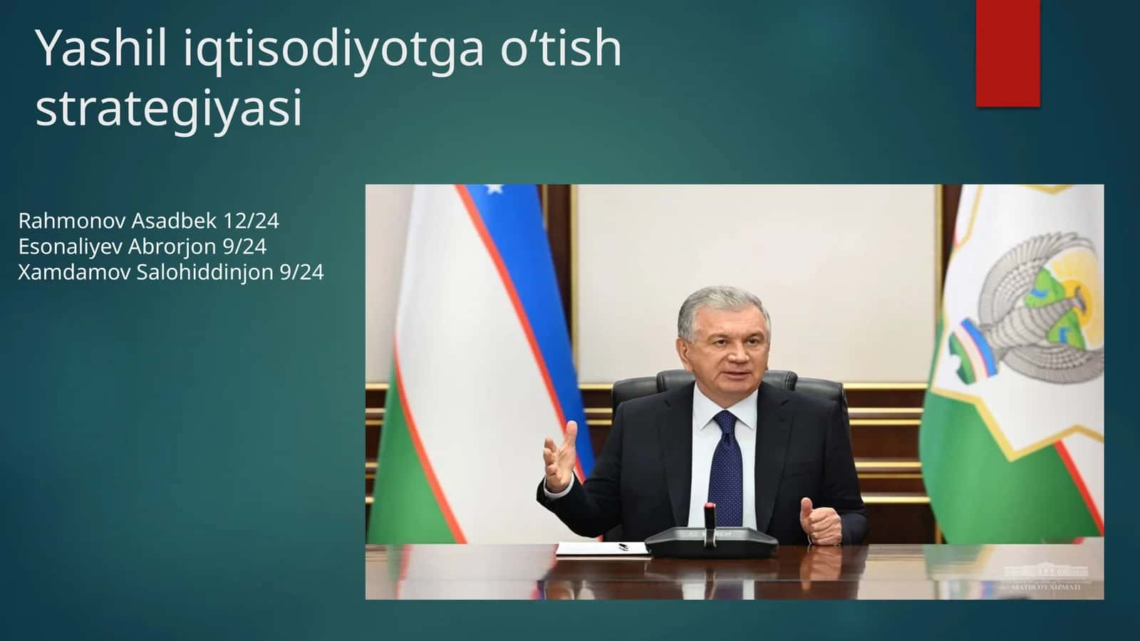 Yashil iqtisodiyotga oʻtish strategiyasi 1