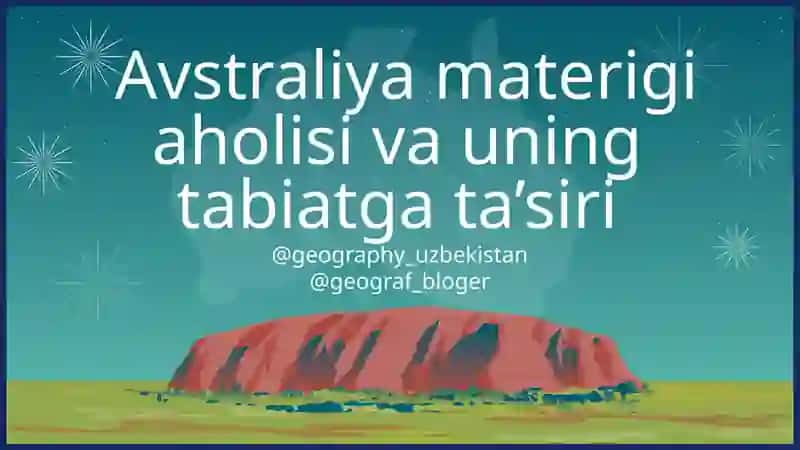 Avstraliyamaterigiaholisi va uning tabiatga ta’siri