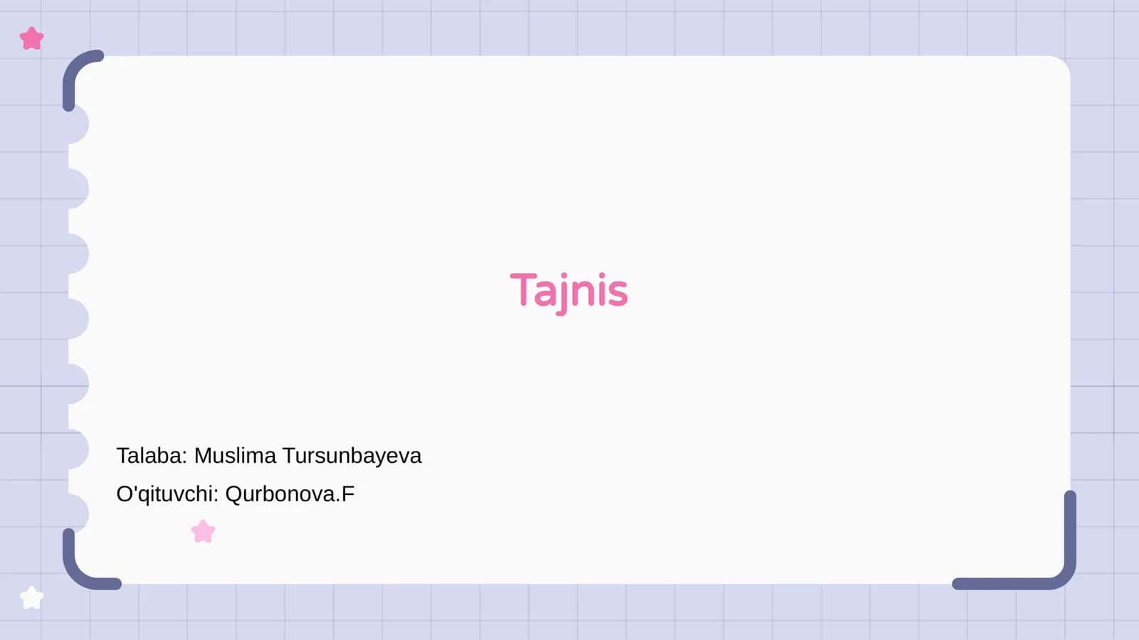 Tajnis 1