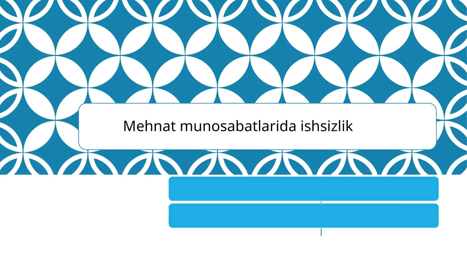 Mehnat munosabatlarida ishsizlik 1