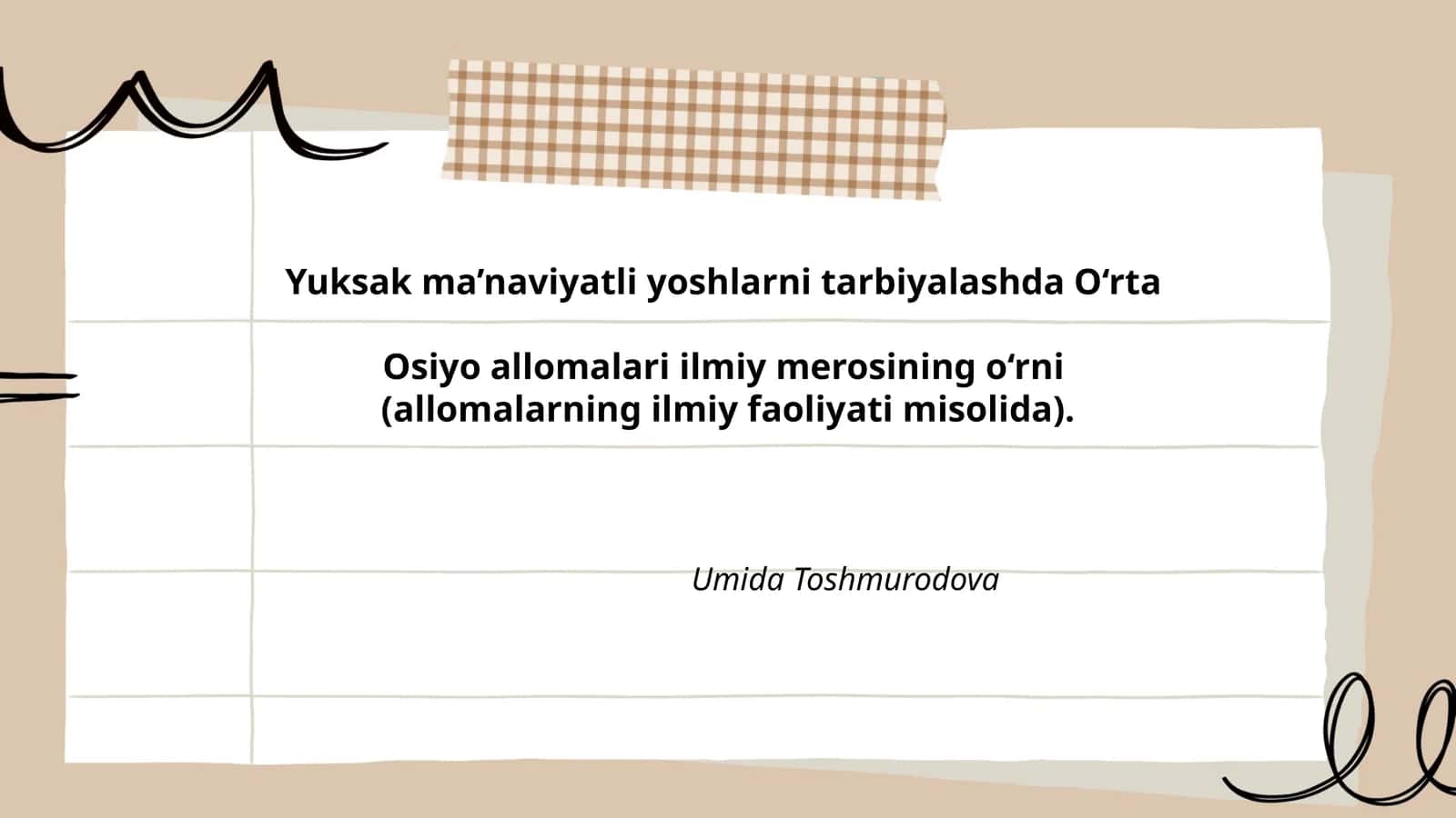 Abu Nasr al-Forobiy ijodi va uning ta'limdagi o‘rni 1