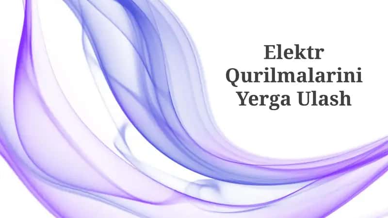 Elektr Qurilmalarini Yerga Ulash 1