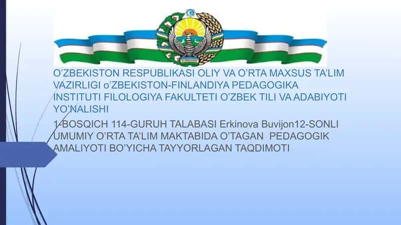 Pedagogik taqdimot 1
