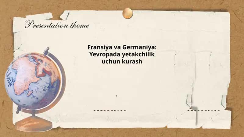 Fransuz–Prussiya urushi (1870–1871) va Yevropada kuch muvozanati 1
