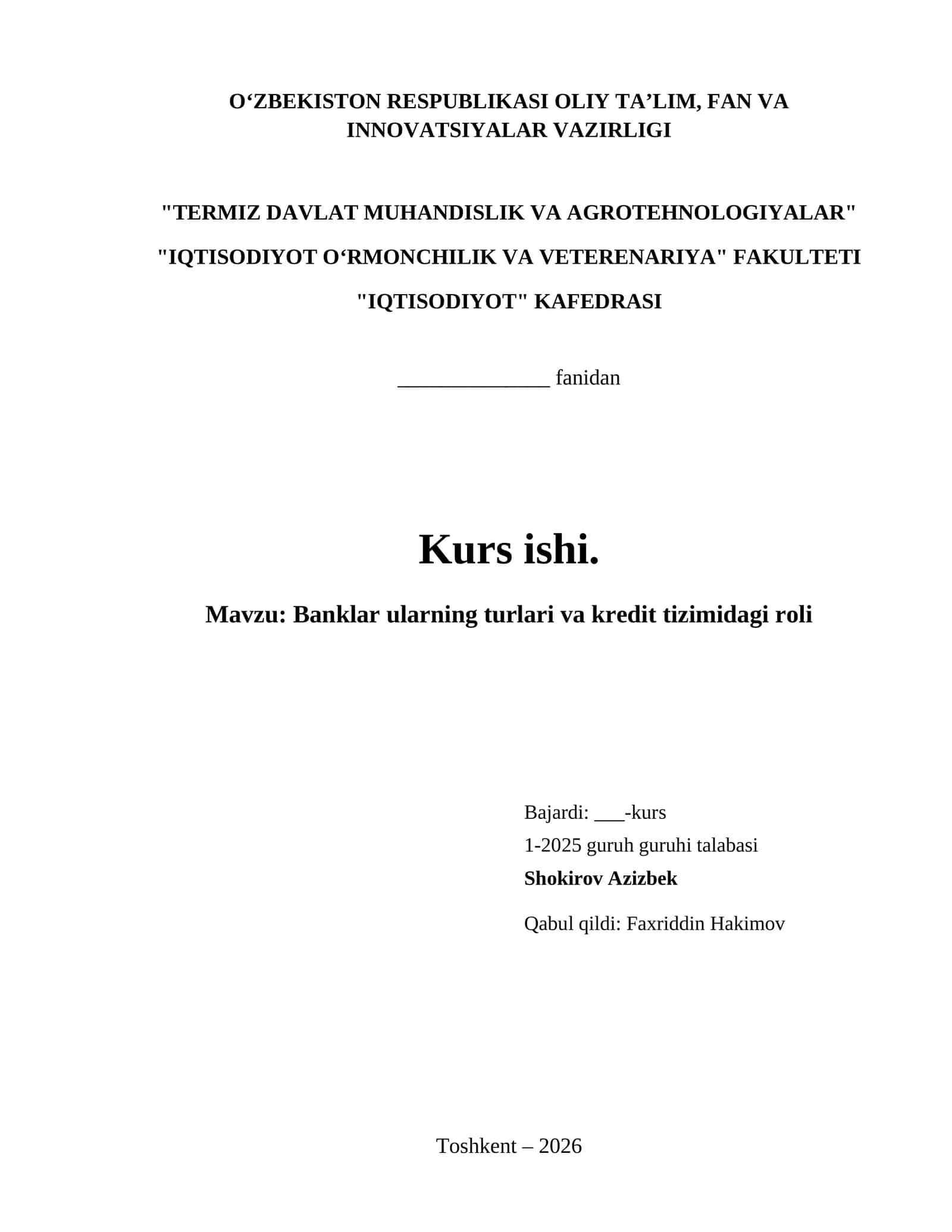 kurs ishi 1