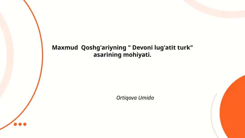 Devoni lug'atit turk 1