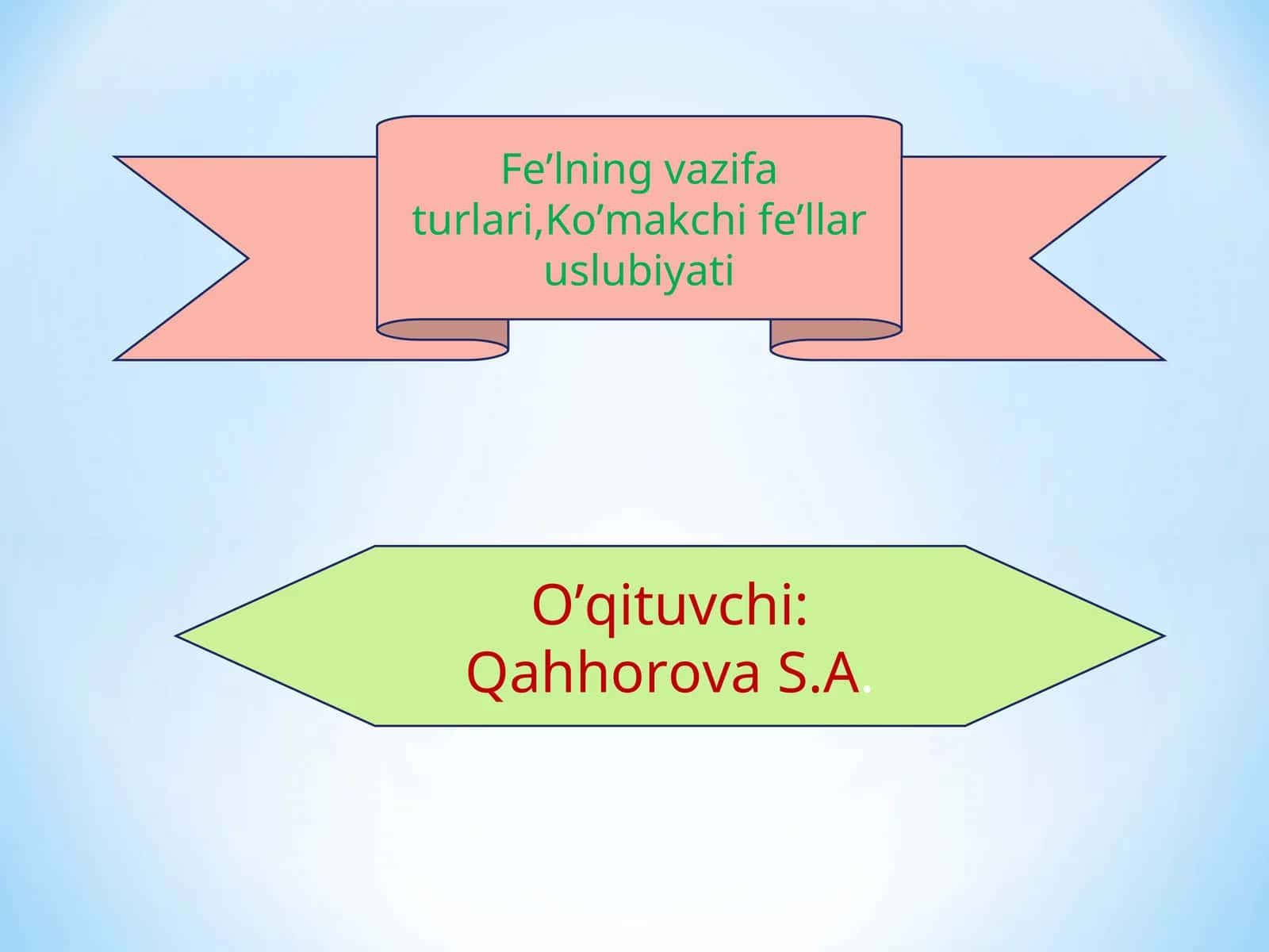 Fe'lning vazifa turlari, Ko'makchi fe'llar uslubiyati 1
