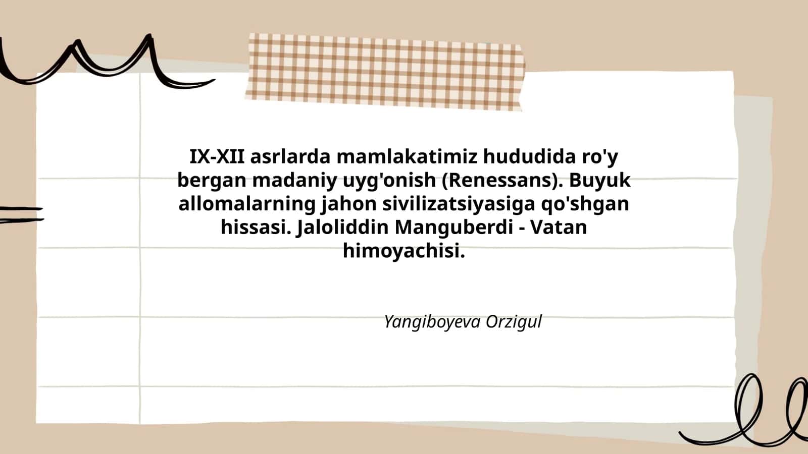 Jaloliddin Manguberdi - Vatan himoyachisi 1