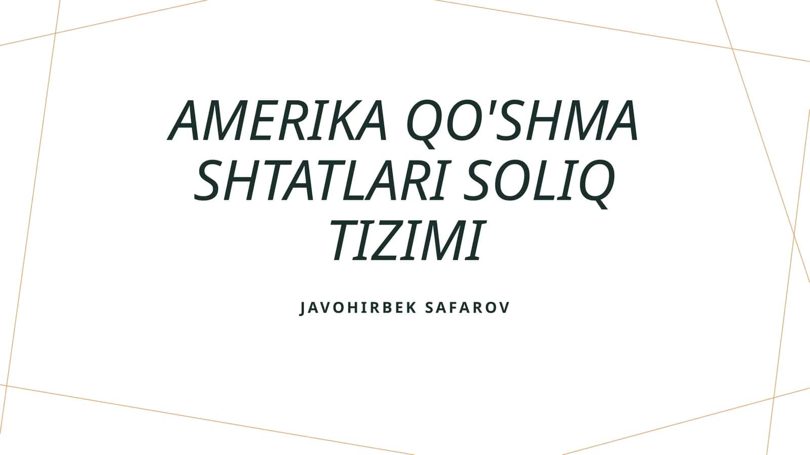 Amerika Qo'shma Shtatlari soliq tizimi 1