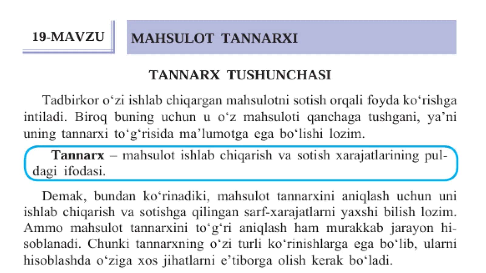 MAHSULOT TANNARXI 1
