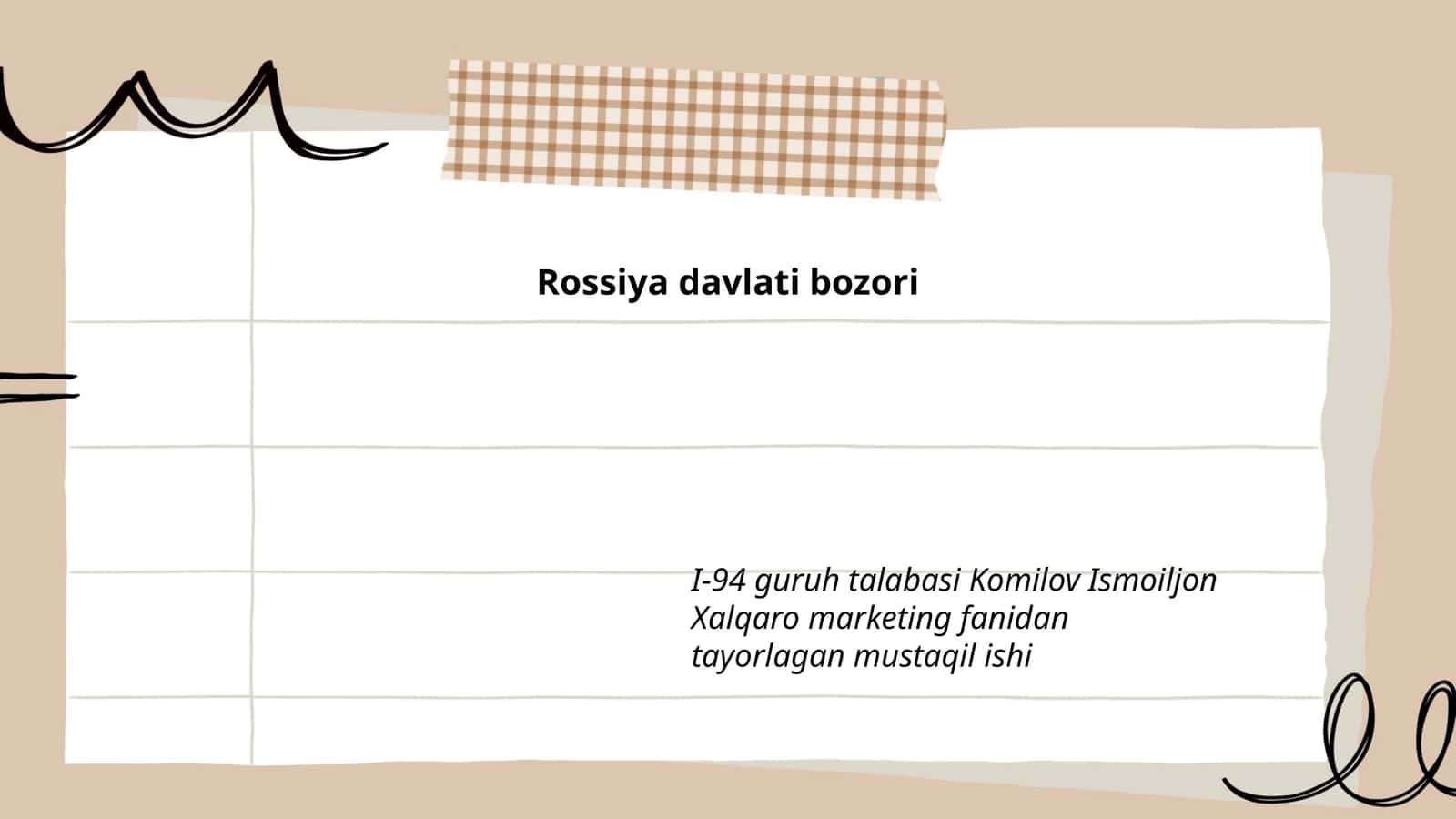 Rossiya davlati bozori 1
