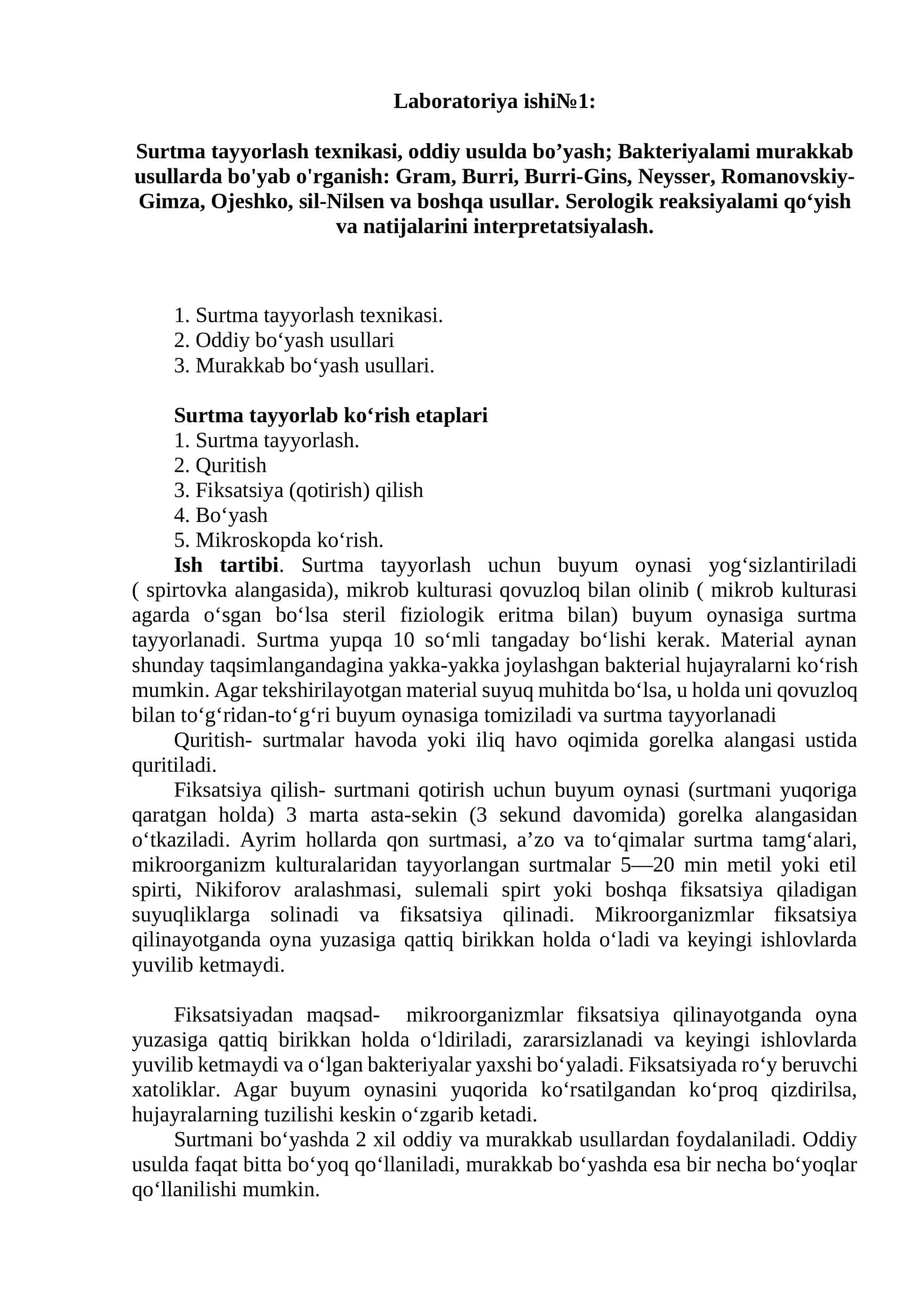 Laboratoriya ishi№1 1