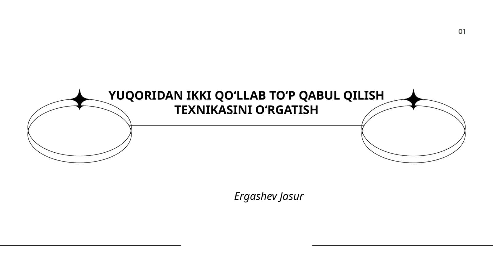 Yuqoridan ikki qo‘llab to‘p qabul qilish texnikasi asoslari 1