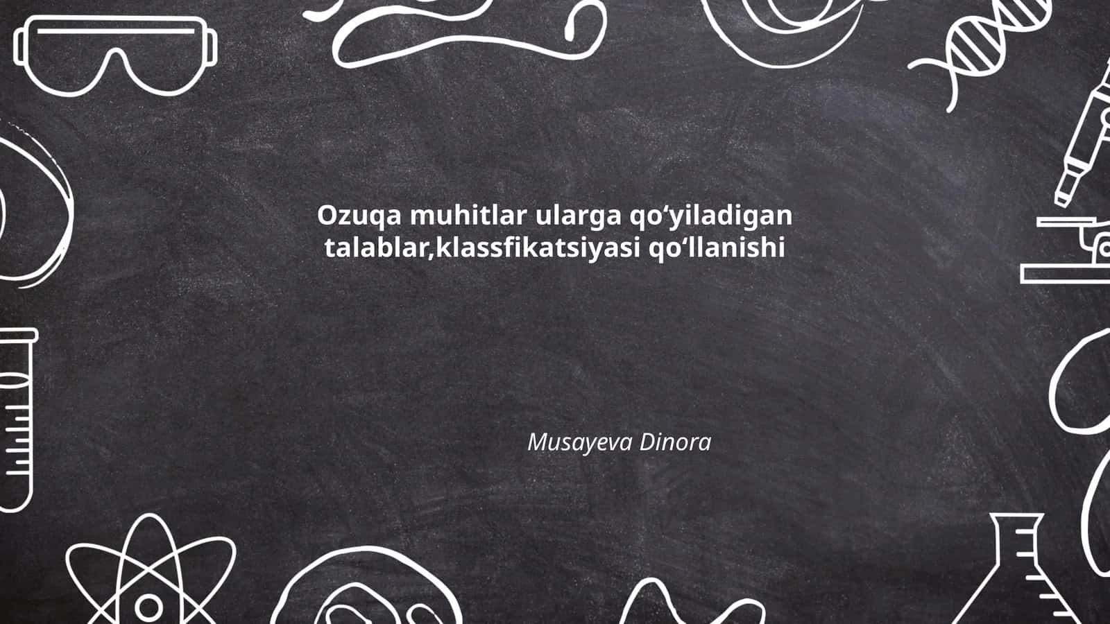 Oziq muhitlar 1