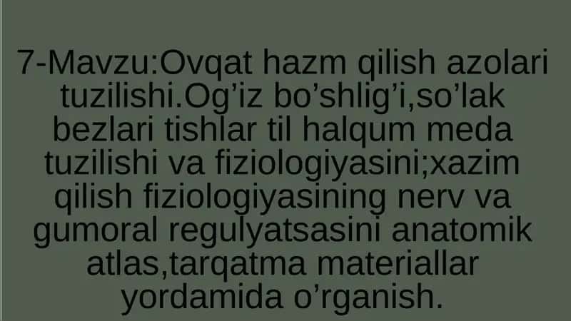 Ovqat hazm qilish tizimi 1