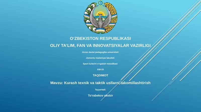 Sport turlarini oʻrgatish metodikasi 1