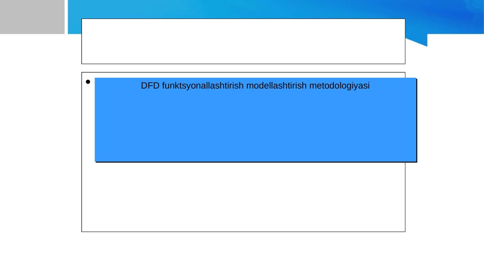 DFD funktsyonallashtirish modellashtirish metodologiyasi 1