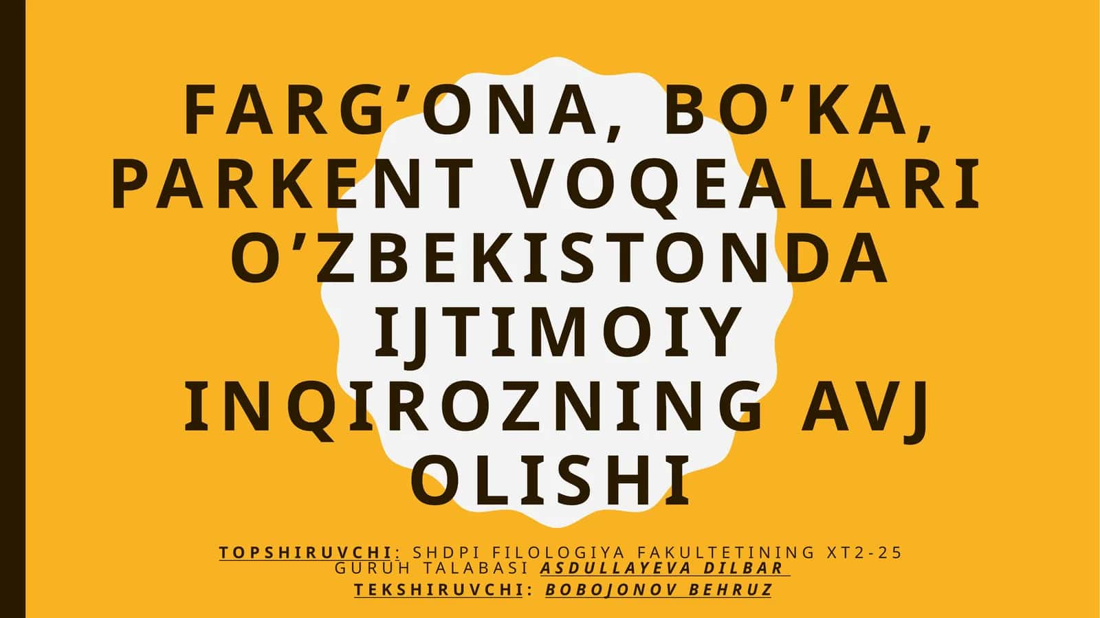O'zbekistonda gisiyosiy va ijtimoiy holatlar 1