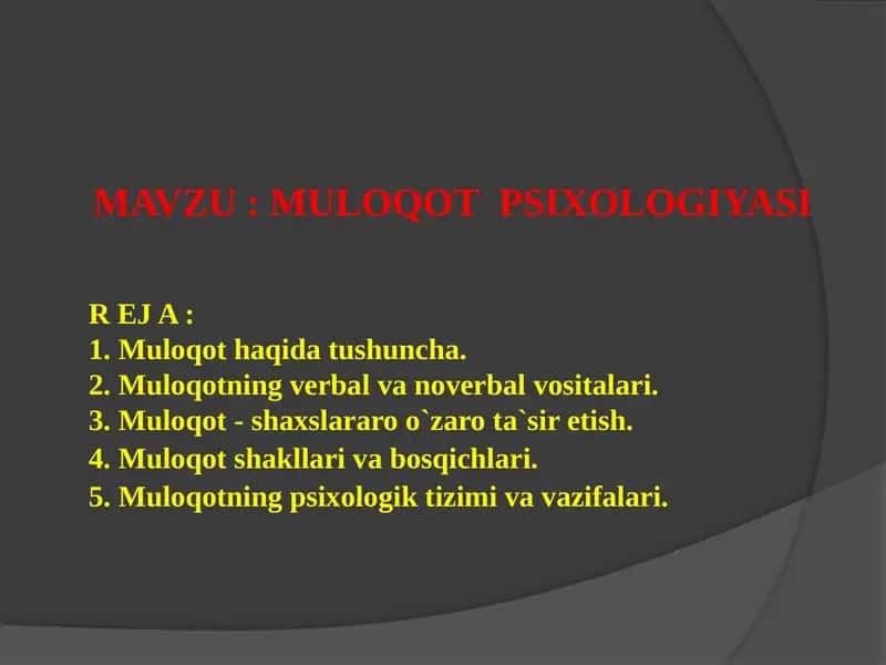 MULOQOT PSIXOLOGIYASI 1