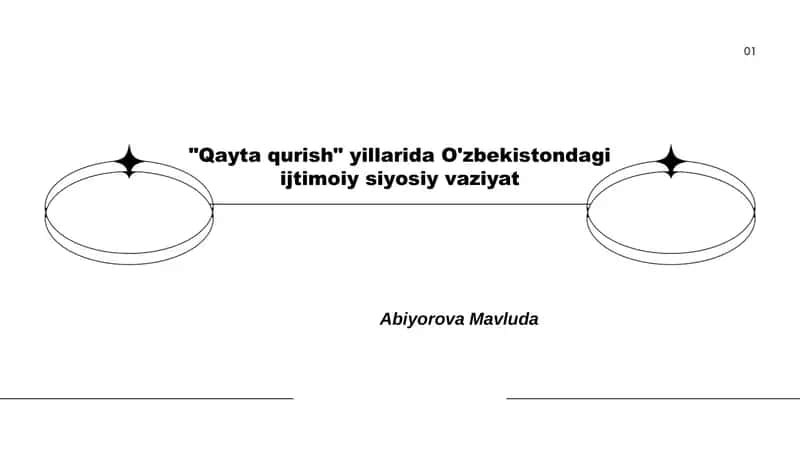 Qayta qurish yillarida O'zbekistondagi ijtimoiy siyosiy vaziyat 1