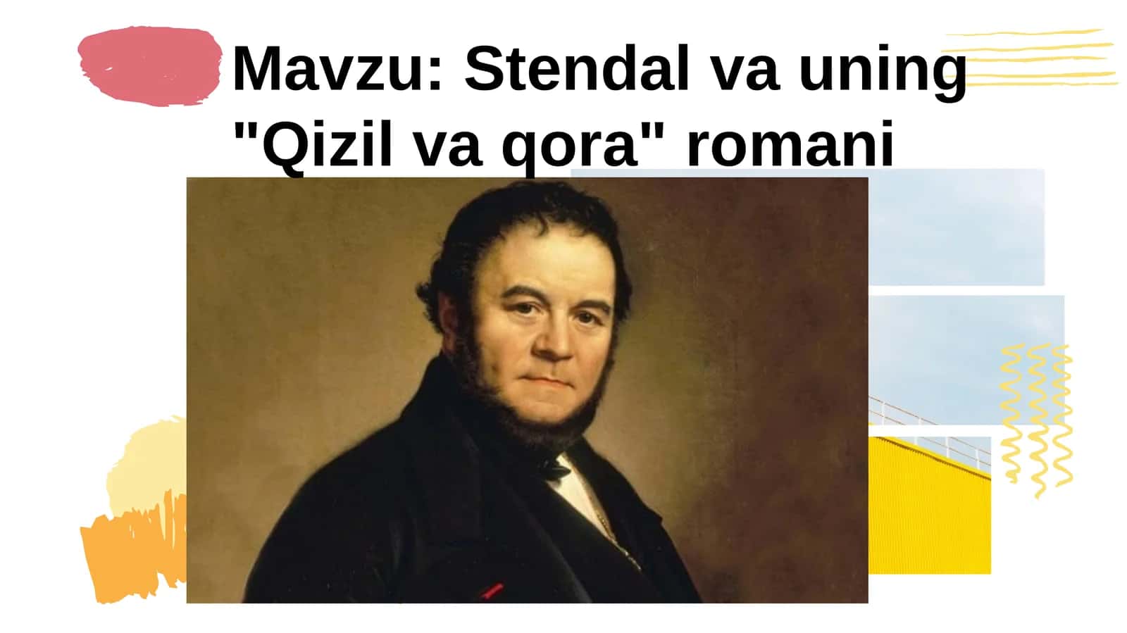 Stendal va uning Qizil va qora romani 1