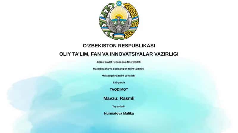 Tasviriy san'at 1