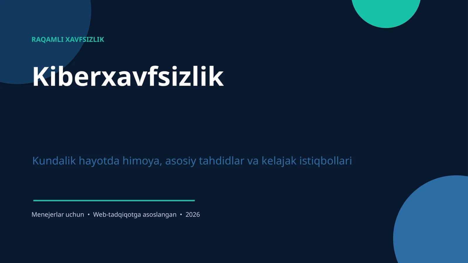 Kiberxavfsizlik 1