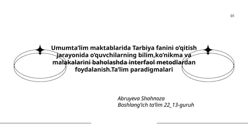Ta'lim paradigmalari 1