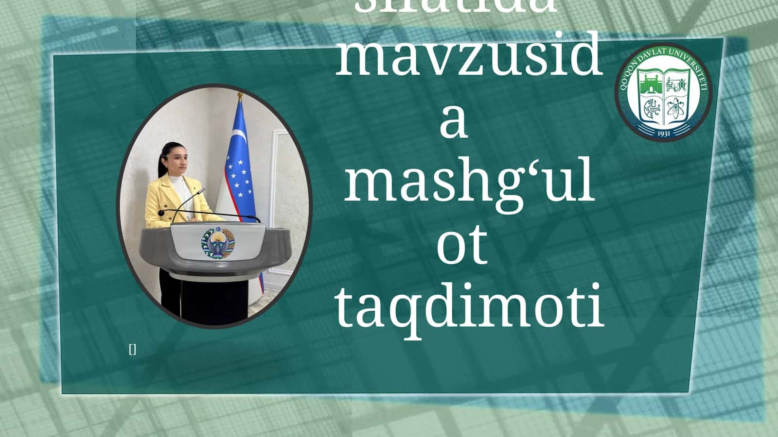 Mashg’ulotlarining o’quv, musiqiy, va ijodiy ishlarining asosiy shakli sifatida 1