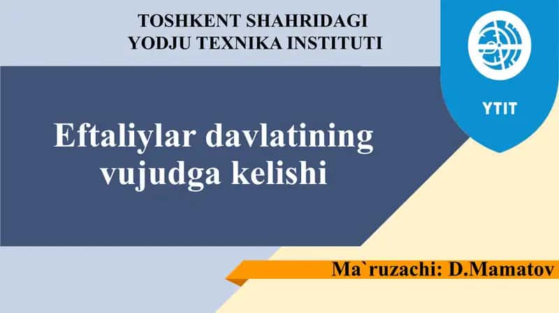 Eftaliylar davlatining vujudga kelishi 1